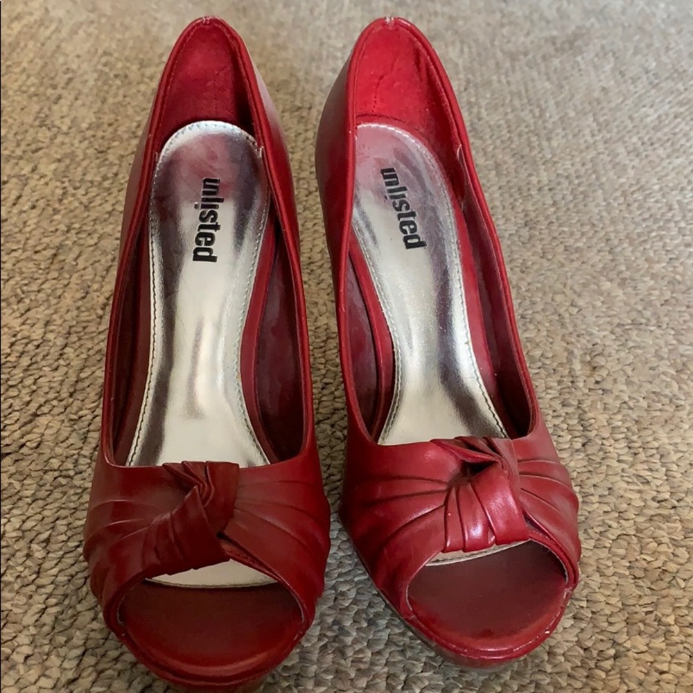 Unlisted red high heels